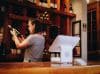 Terminale POS sistema pagamento digitale negozio