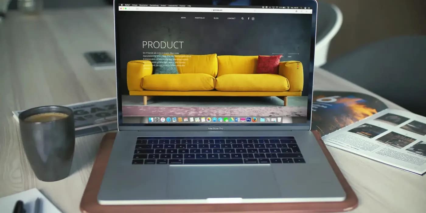 Web Craft sito web professionale - computer su scrivania